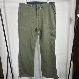 Bugle Boy Y2K Olive Green Cargo Pants Size Large